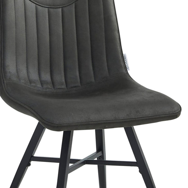 Verty Eetkamerstoel - Antraciet Microfiber
