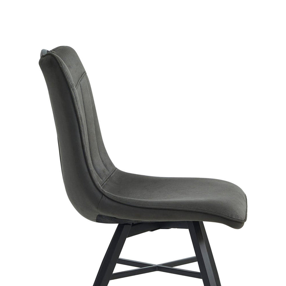 Verty Eetkamerstoel - Antraciet Microfiber