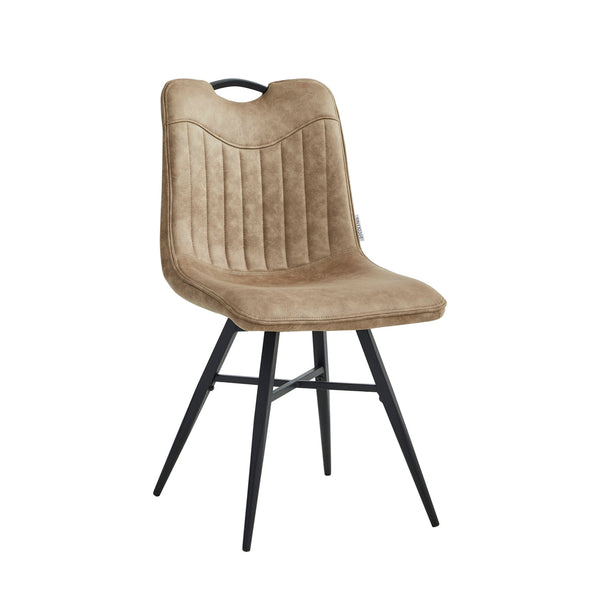 Verty Eetkamerstoel - Beige Microfiber