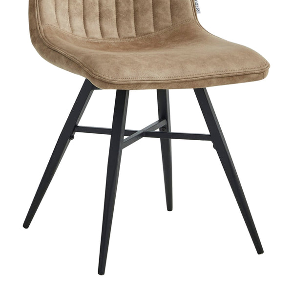 Verty Eetkamerstoel - Beige Microfiber