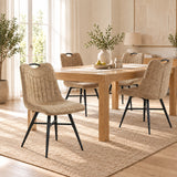 Verty Eetkamerstoel - Beige Microfiber