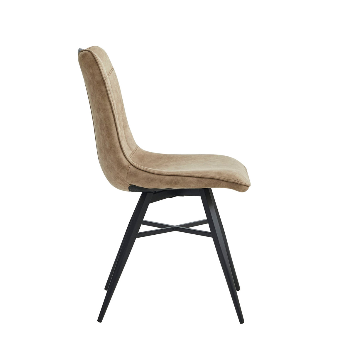 Verty Eetkamerstoel - Beige Microfiber