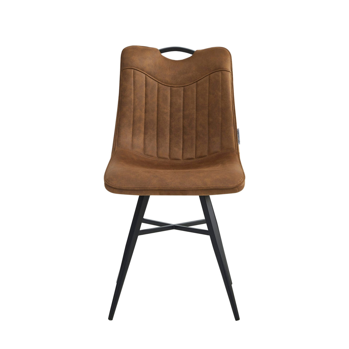 Verty Sedia Da Pranzo - Microfibra Cognac