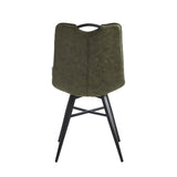 Verty Dining Chair - Green Microfiber