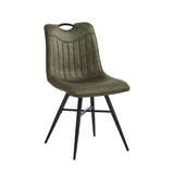 Verty Eetkamerstoel - Groen Microfiber