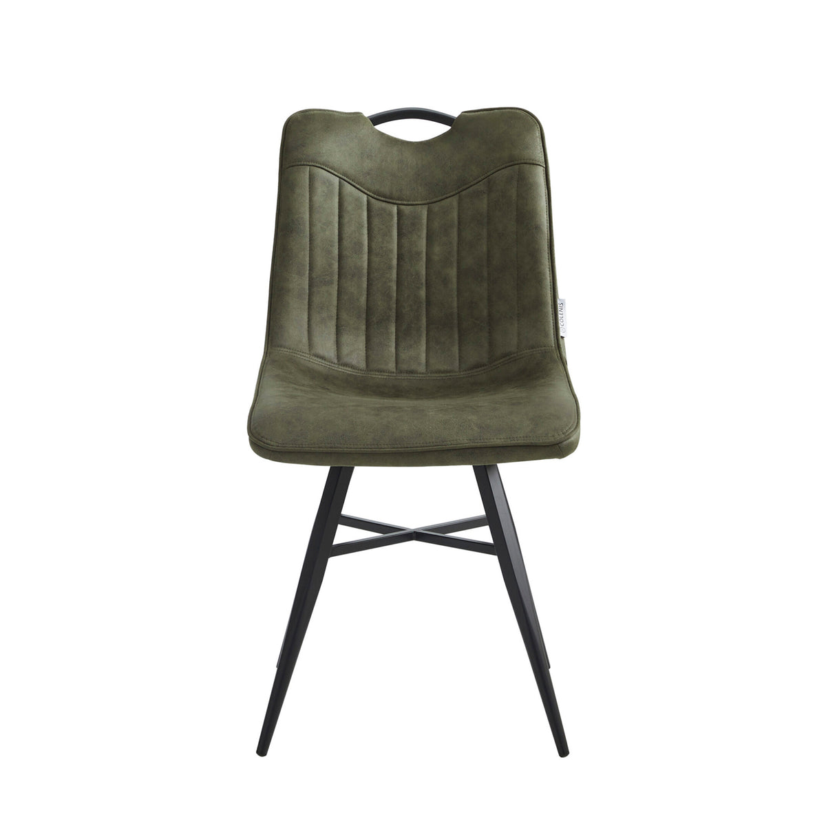 Verty Dining Chair - Green Microfiber