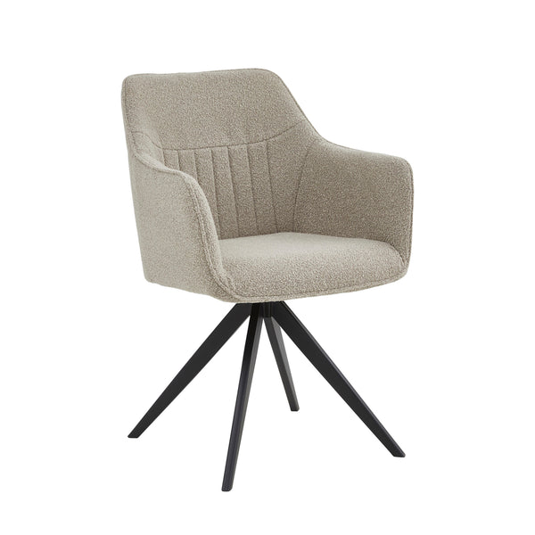 Chaise de salle à manger Yade - Boucle beige