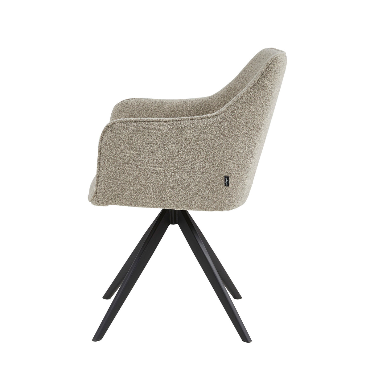 Yade Eetkamerstoel - Beige Bouclé