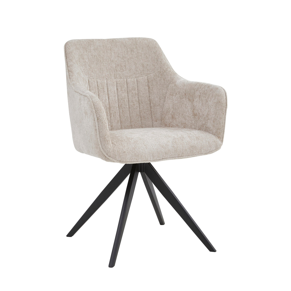 Chaise de salle à manger Yade - Chenille beige
