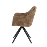 New Yade Eetkamerstoel - Bruin Adore Velvet