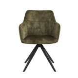 New Yade Eetkamerstoel - Groen Adore Velvet