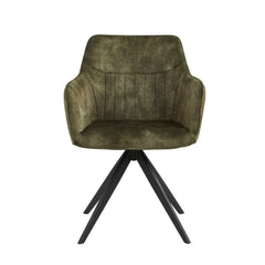 New Yade Nuova Sedia Da Pranzo - Velluto Adore Verde