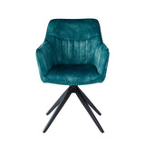 New Yade Dining Chair - Petrol Adore Velvet - Swivel 180°