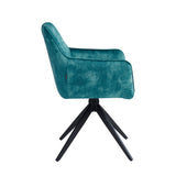 New Yade Dining Chair - Petrol Adore Velvet - Swivel 180°
