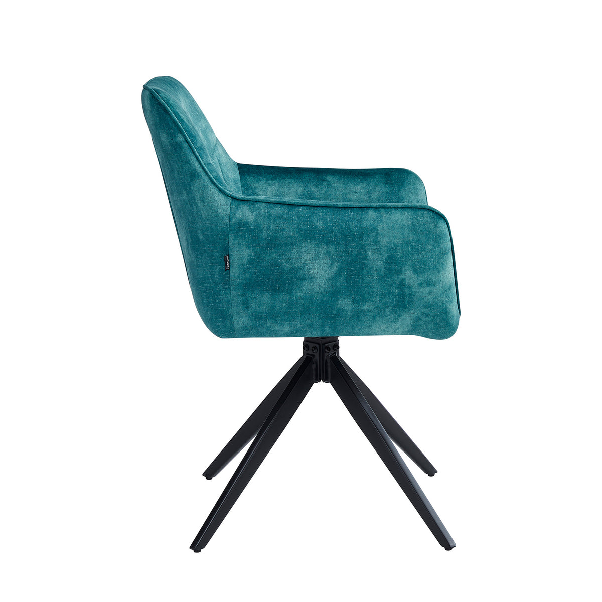 New Yade Dining Chair - Petrol Adore Velvet - Swivel 180°