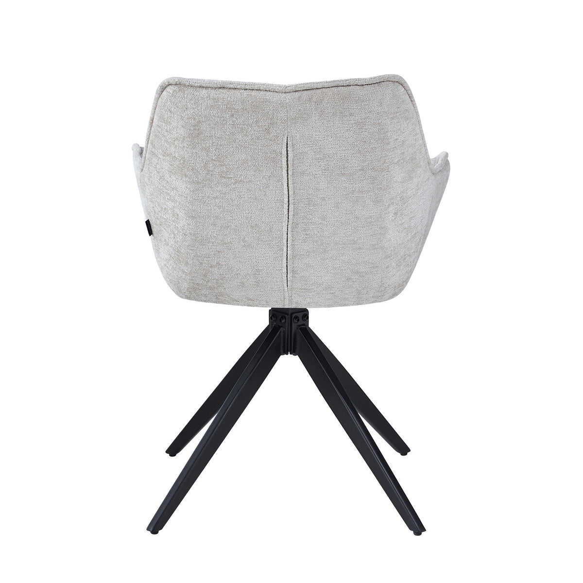 Yasmin Esszimmerstuhl - Beige Chenille - Drehbar 180°