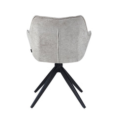 Yasmin Sedia Da Pranzo - Ciniglia Color Tortora