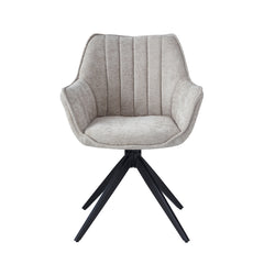 Yasmin Sedia Da Pranzo - Ciniglia Color Tortora