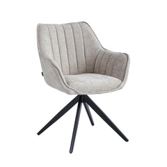 Yasmin Sedia Da Pranzo - Ciniglia Color Tortora