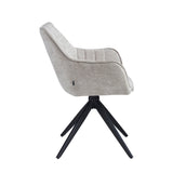 Yasmin Eetkamerstoel - Taupe Chenille