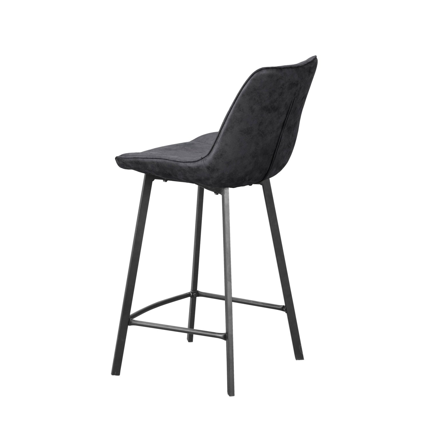 Zera Bar Stools - Anthracite Microfiber