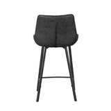Zera Bar Stools - Anthracite Microfiber
