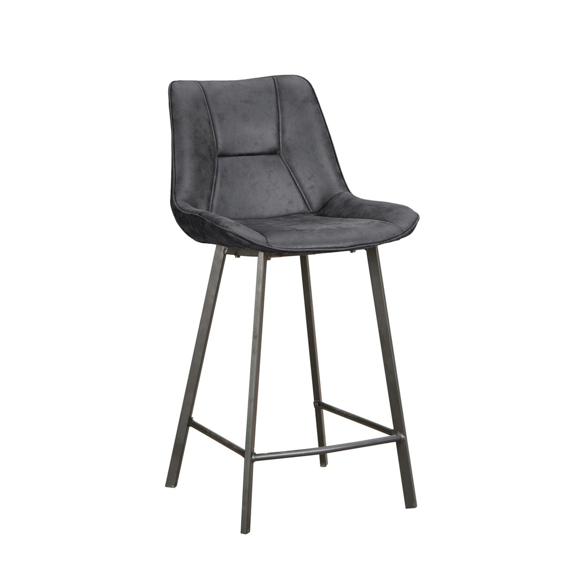Zera Bar Stools - Anthracite Microfiber