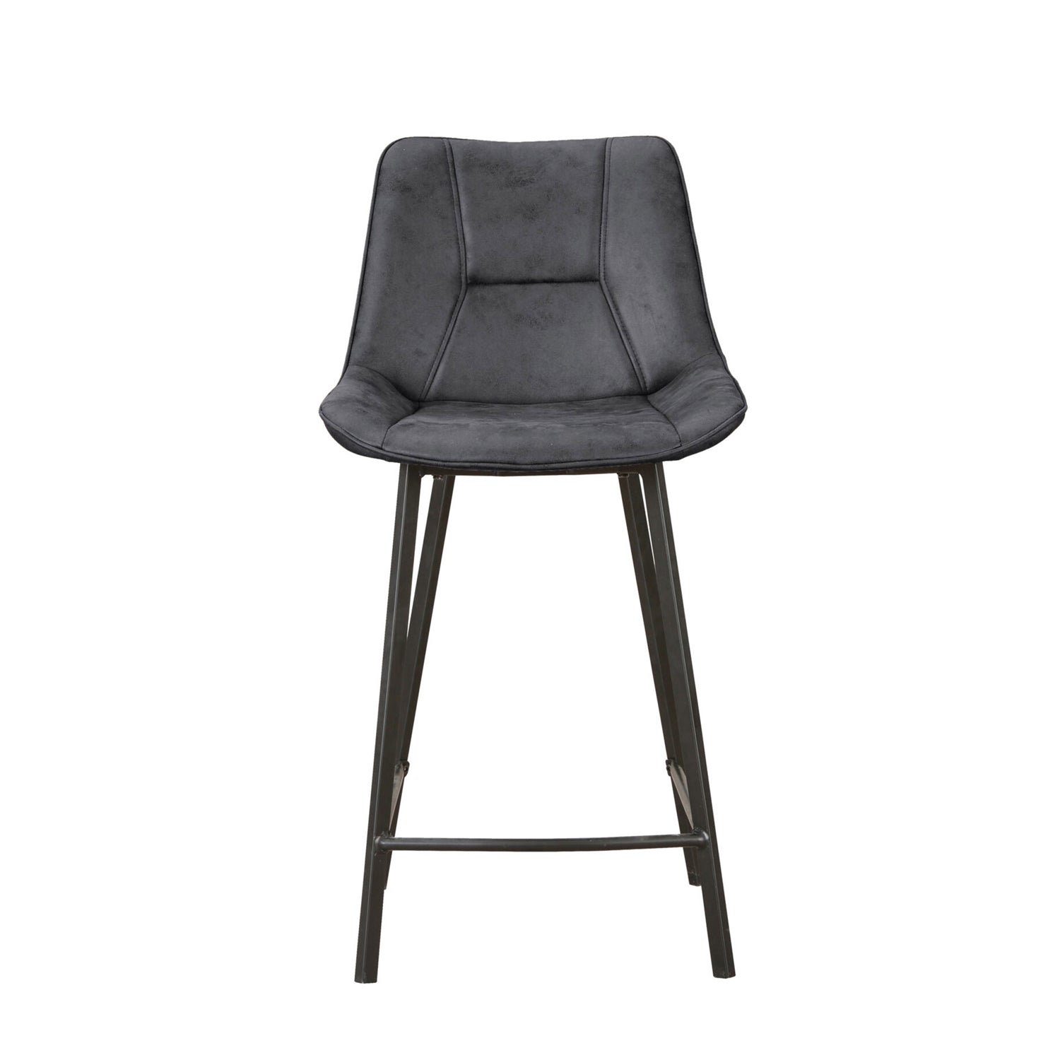 Zera Bar Stools - Anthracite Microfiber