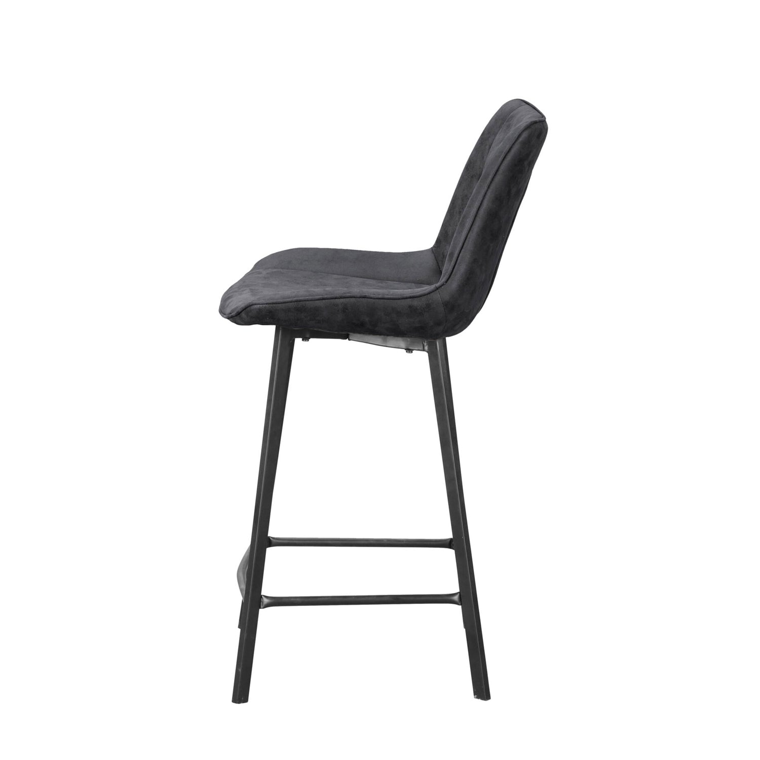 Zera Bar Stools - Anthracite Microfiber