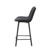 Zera Bar Stools - Anthracite Microfiber