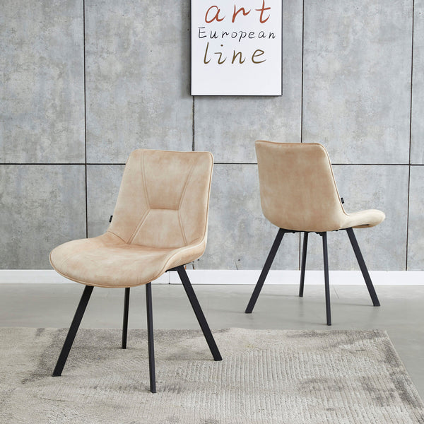 Zera Eetkamerstoel - Beige Adore Velvet