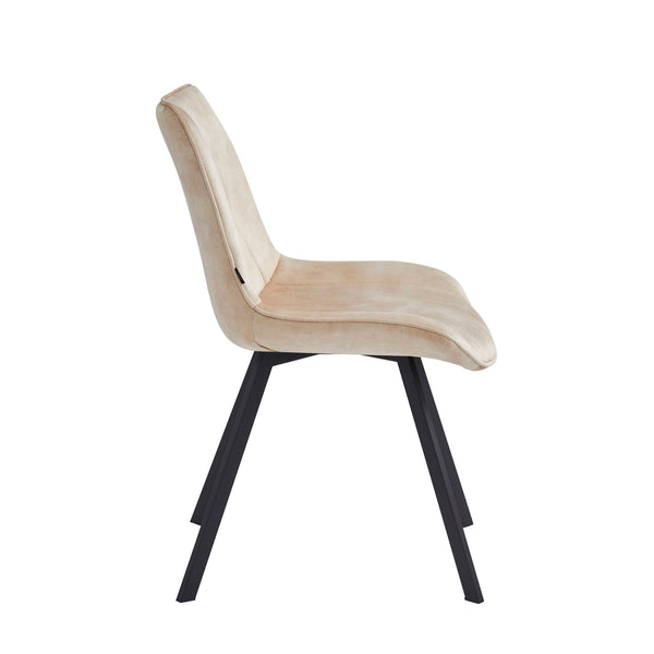 Zera Eetkamerstoel - Beige Adore Velvet