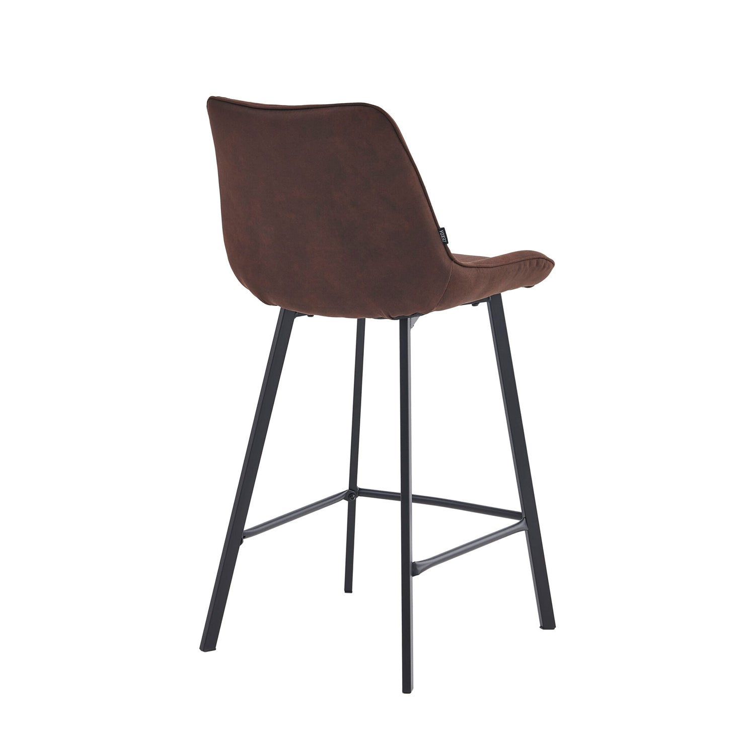 Zera Barstoel - Bruin Microfiber