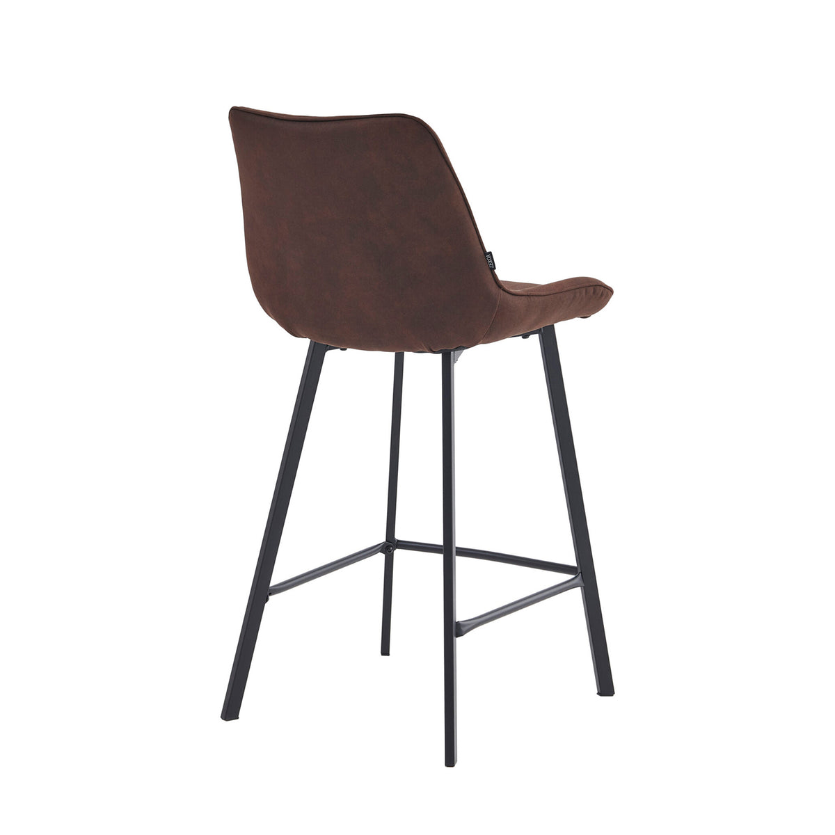 Tabourets de bar Zera - Microfibre Marron
