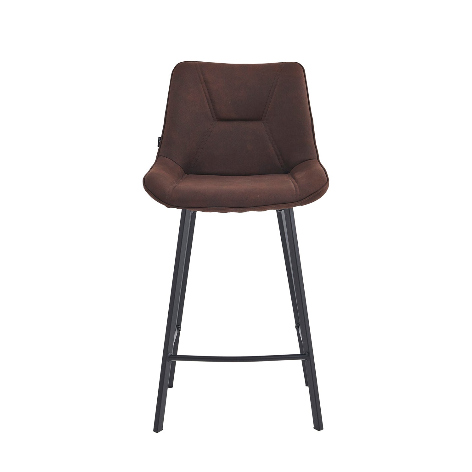 Zera Barstoel - Bruin Microfiber