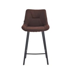 Zera Sgabelli Da Bar - Microfibra Marrone