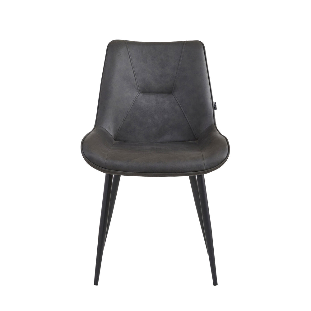 Zerda Dining Chair - Anthracite Microfiber