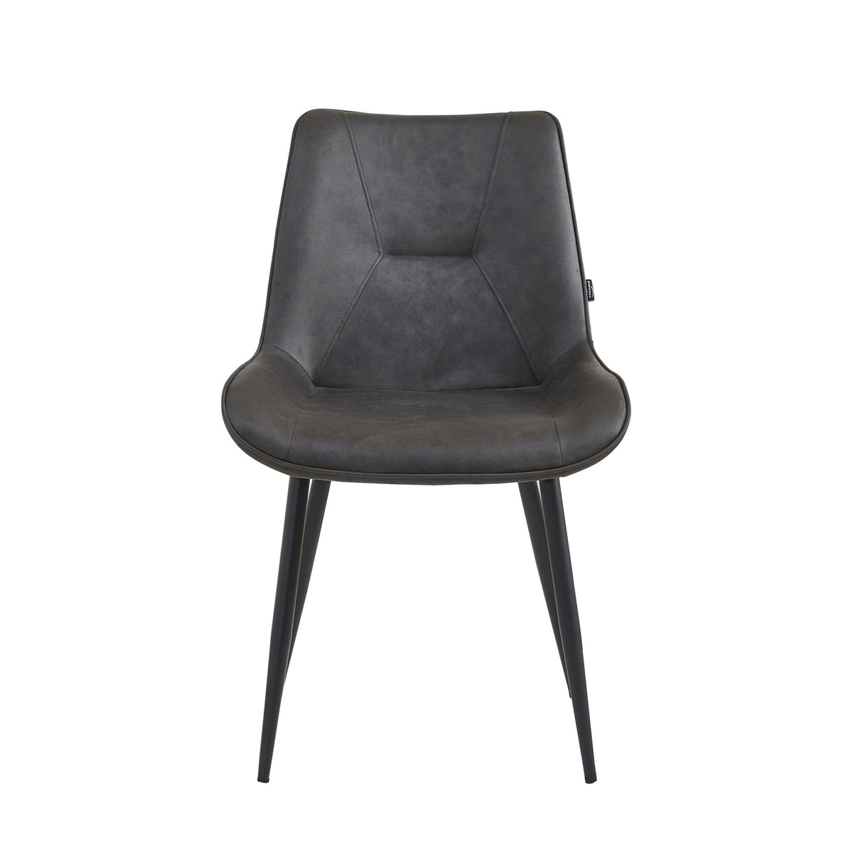 Zerda Dining Chair - Anthracite Microfiber