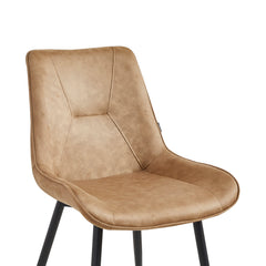 Chaise de salle à manger Zerda - Microfibre beige
