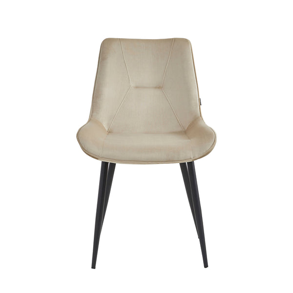 Zerda Dining Chair - Beige Velvet