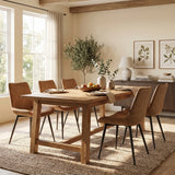 Zerd a Dining Ch air - Beige  Microfiber 