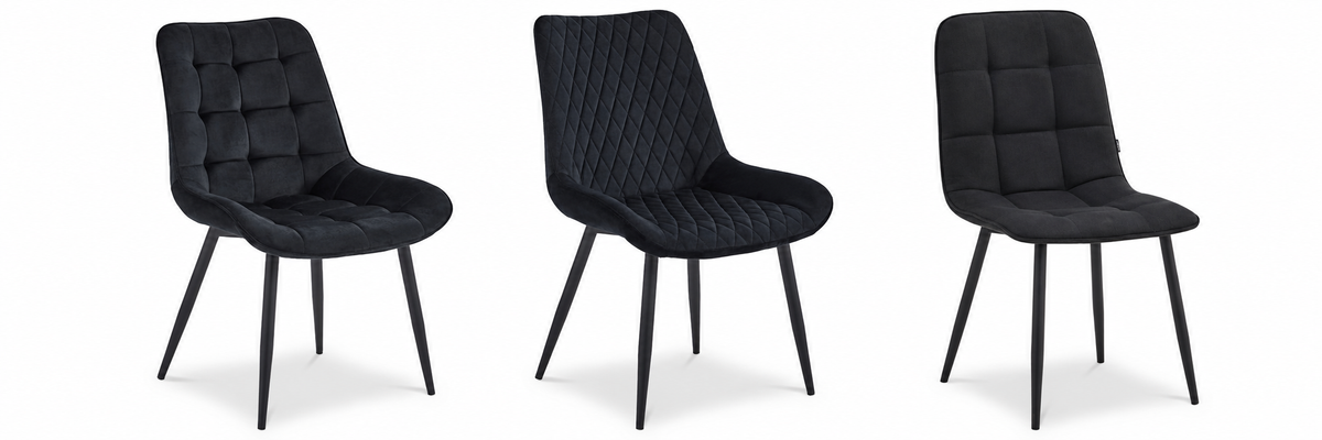 Zwarte eetkamerstoelen