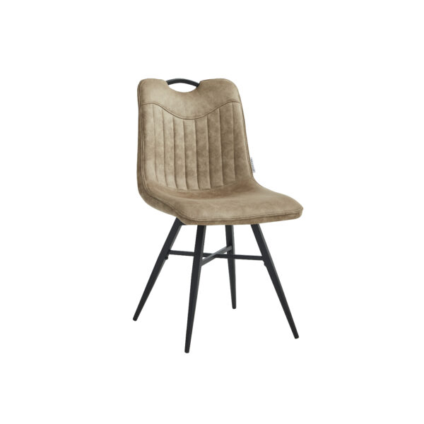 Verty Eetkamerstoel - Beige - Microfiber Stof