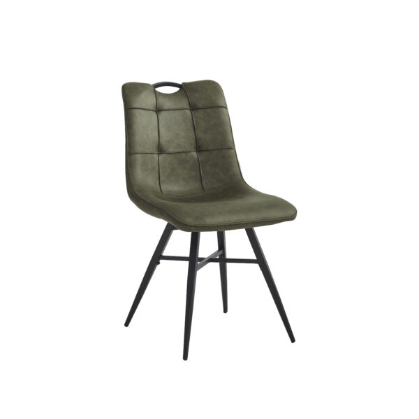Bloq Eetkamerstoel - Groen - Microfiber